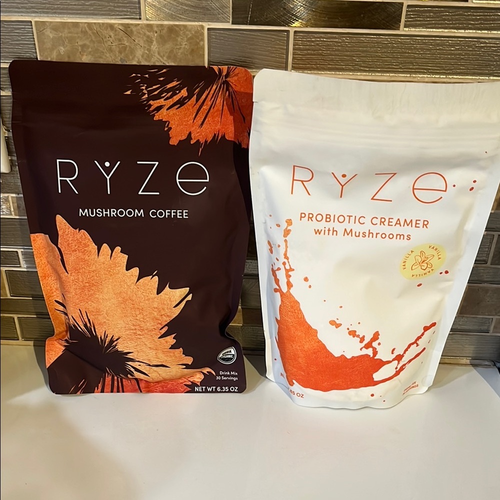 Orange and Brown Artistic Coffee Packaging